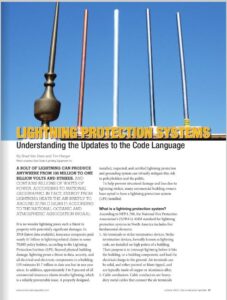 Icon of Lightning Protection Systems Understanding The Updates To Code Language